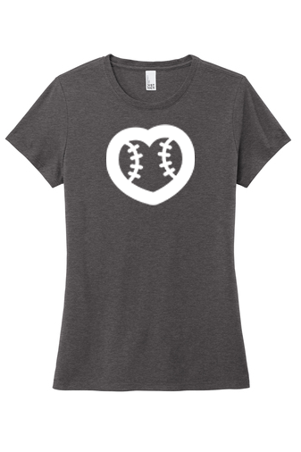 Women's Tri Tee Heart Logo